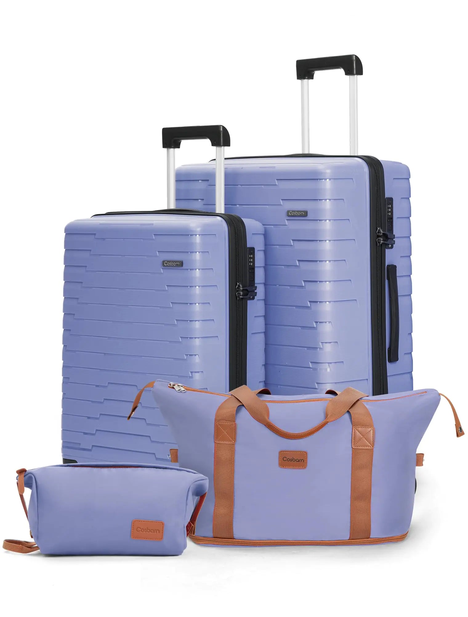 4-Piece Slate Blue Luggage Set with Duffel Bag & TSA Locks Color + “with Duffel Bag